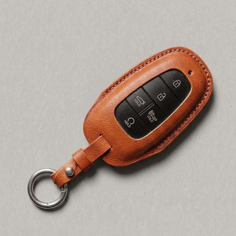 Premium Leather Key Fob for Hyundai