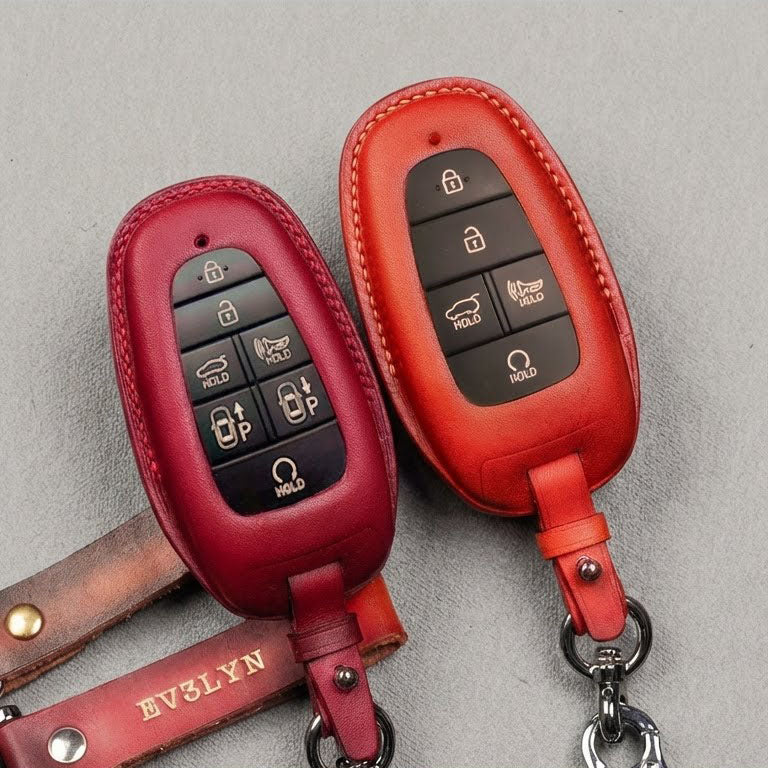 Premium Leather Key Fob for Hyundai