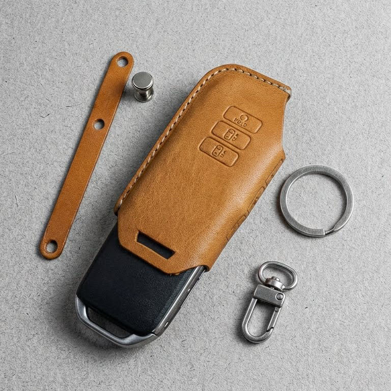 Premium Leather Key Fob for KIA
