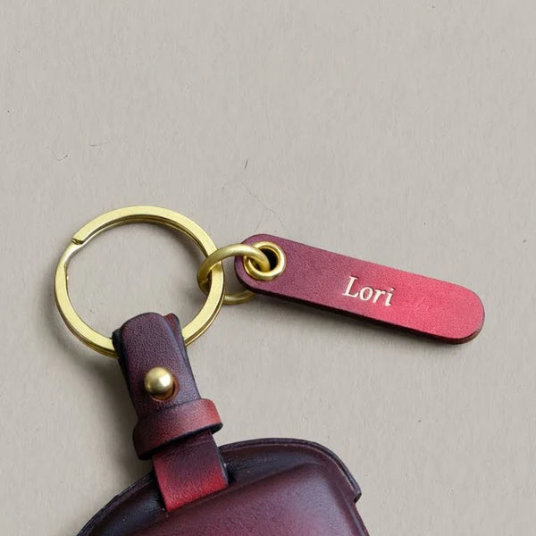 Premium Leather Key Fob for Mazda