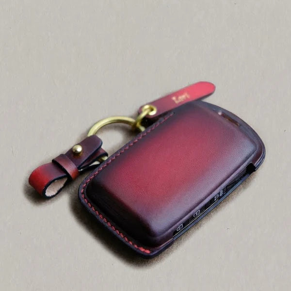 Premium Leather Key Fob for Mazda