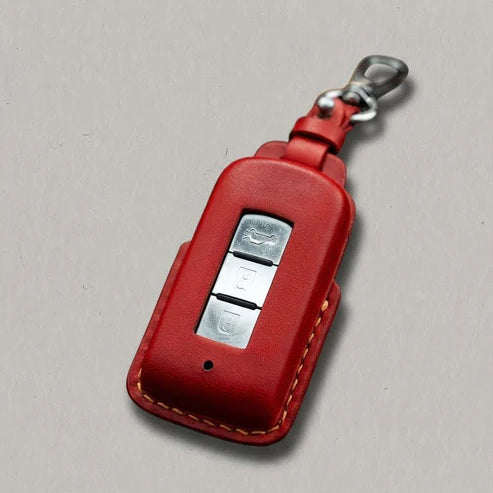 Premium Leather Key Fob for Mitsubishi