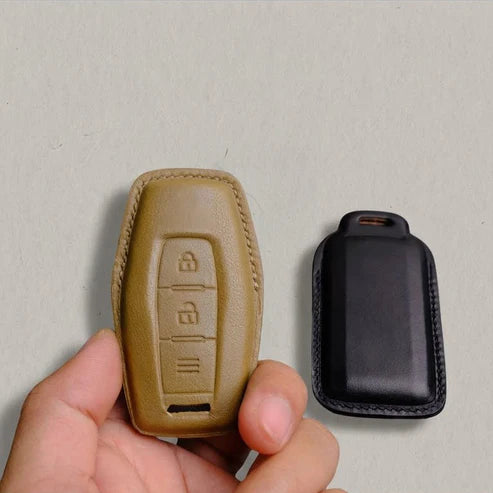 Premium Leather Key Fob for Mitsubishi