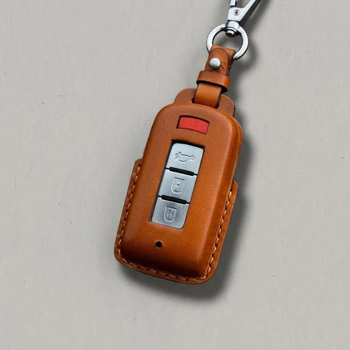Premium Leather Key Fob for Mitsubishi