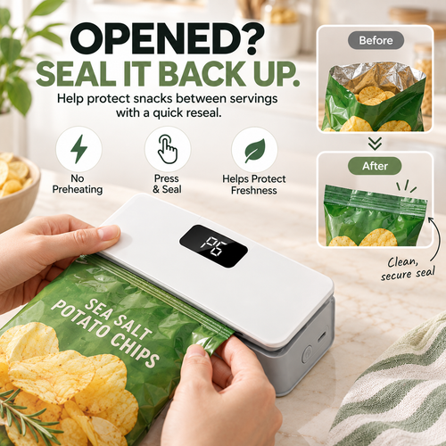 2-in-1 Portable Bag Sealer & Cutter