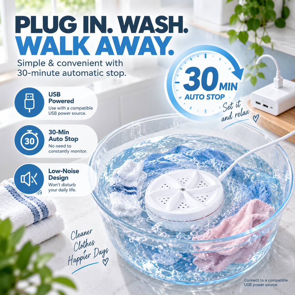 Portable Mini Turbine Washer