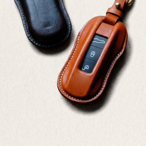 Premium Leather Key Fob for Porsche