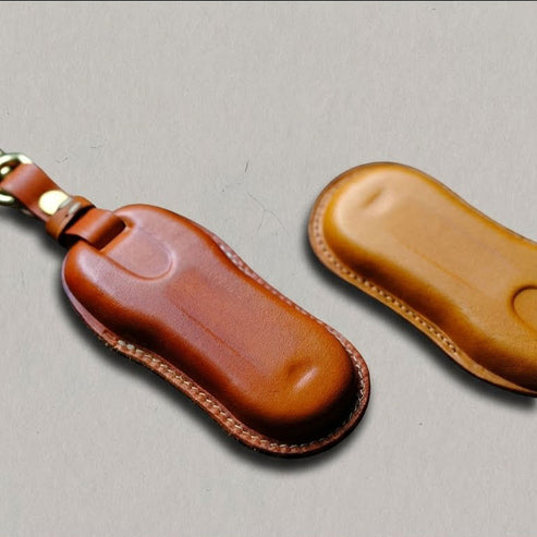 Premium Leather Key Fob for Porsche