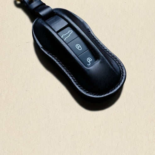 Premium Leather Key Fob for Porsche