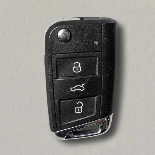 Premium Leather Key Fob for Skoda