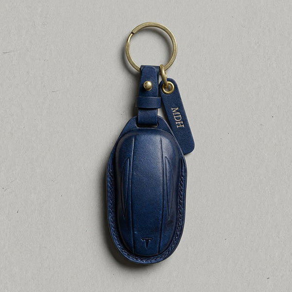Premium Leather Key Fob for Tesla