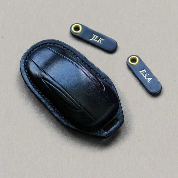 Premium Leather Key Fob for Tesla