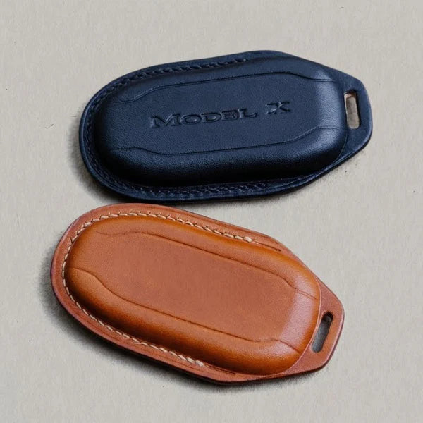 Premium Leather Key Fob for Tesla