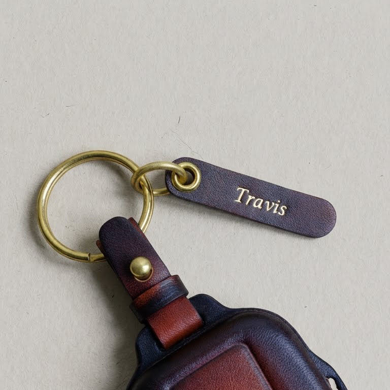 Premium Leather Key Fob for Toyota