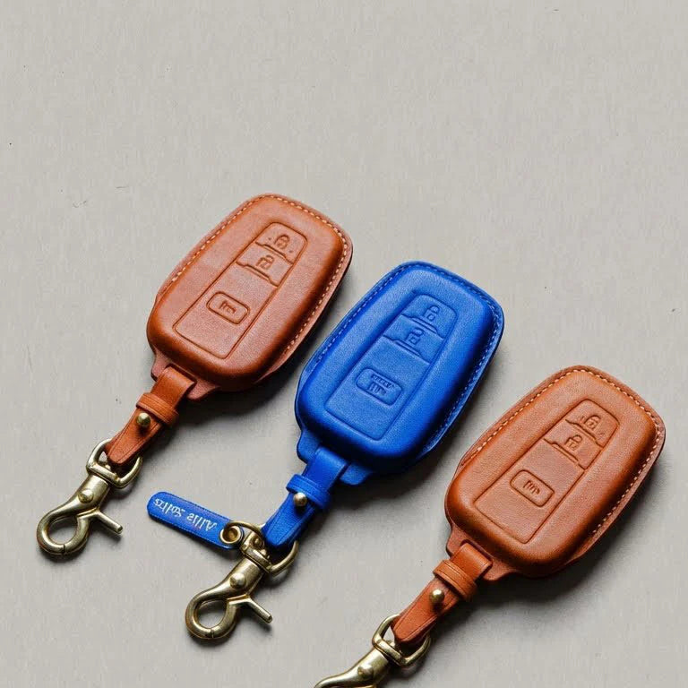 Premium Leather Key Fob for Toyota