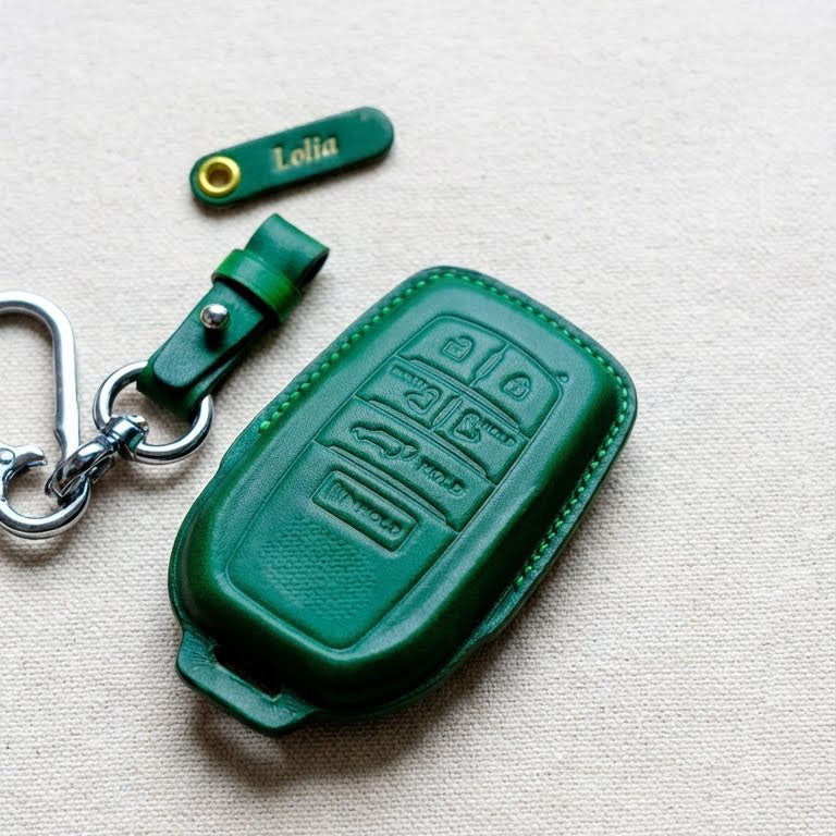 Premium Leather Key Fob for Toyota